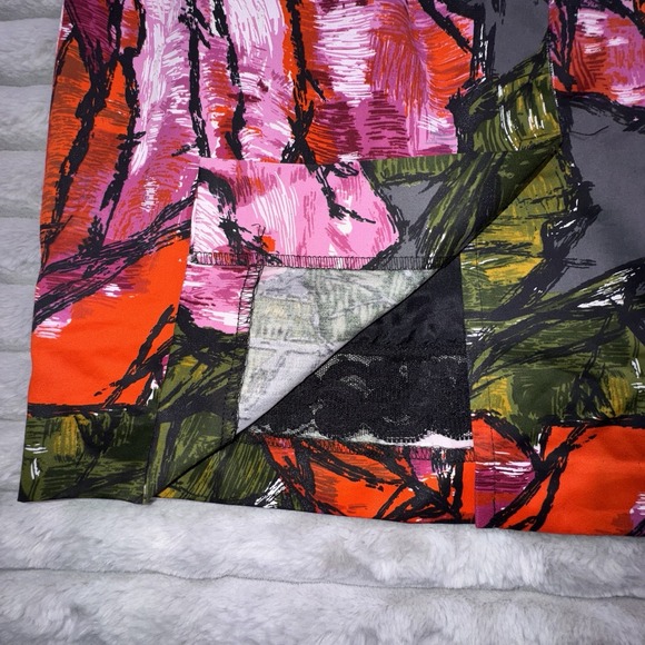 Trina‎ Turk Dress Size 6 Silk Strapless Floral Y2K Dark Romantic Coquette Sexy - Picture 9 of 10